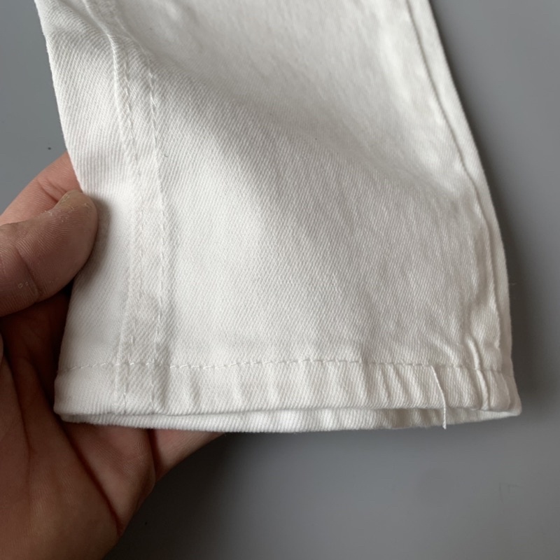 Quần Jean Nam Amiri White Phối Rách Vá Vải Nhăn Cao Cấp QJ110P