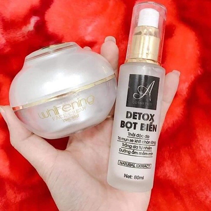 Combo Kem Face Pháp Và Detox Bọt Biển Acosmetics