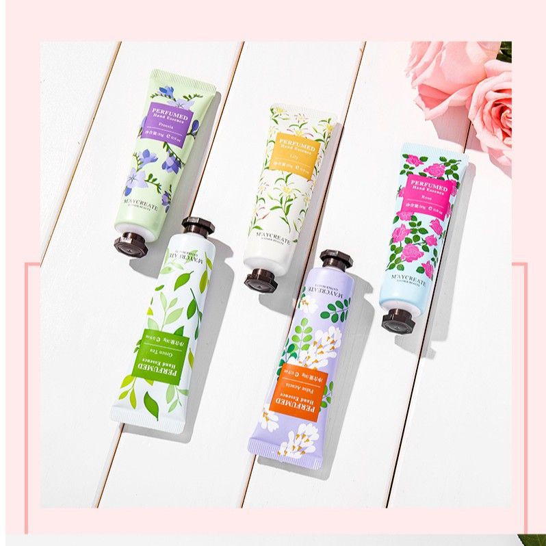 Kem Dưỡng Da Tay Maycreate Perfumed Hand Essence Nội Địa Trung, Bảo Vệ Da Tay Mềm Mại,Cải Thiện Thô Ráp