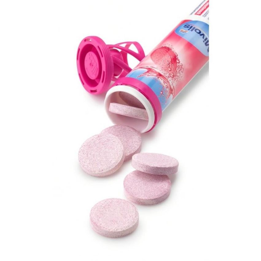 Vitamin B12 dạng Sủi Mivolis Đức 20 viên hương trái cây giúp giảm mệt mỏi, chuyển hóa năng lượng và chức năng thần kinh