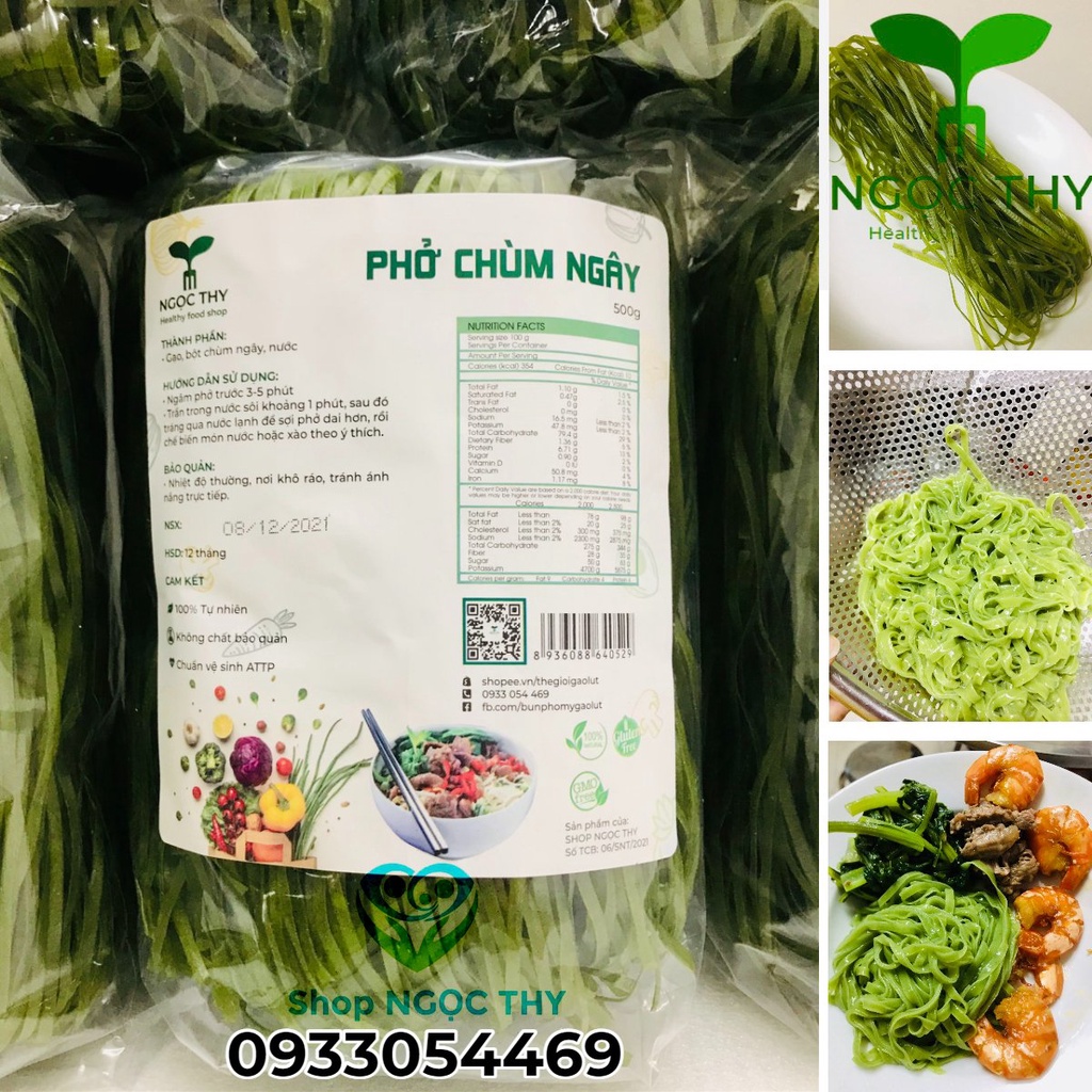 Phở khô rau chùm ngây ăn eatclean bổ sung dinh dưỡng chất xơ vitamin