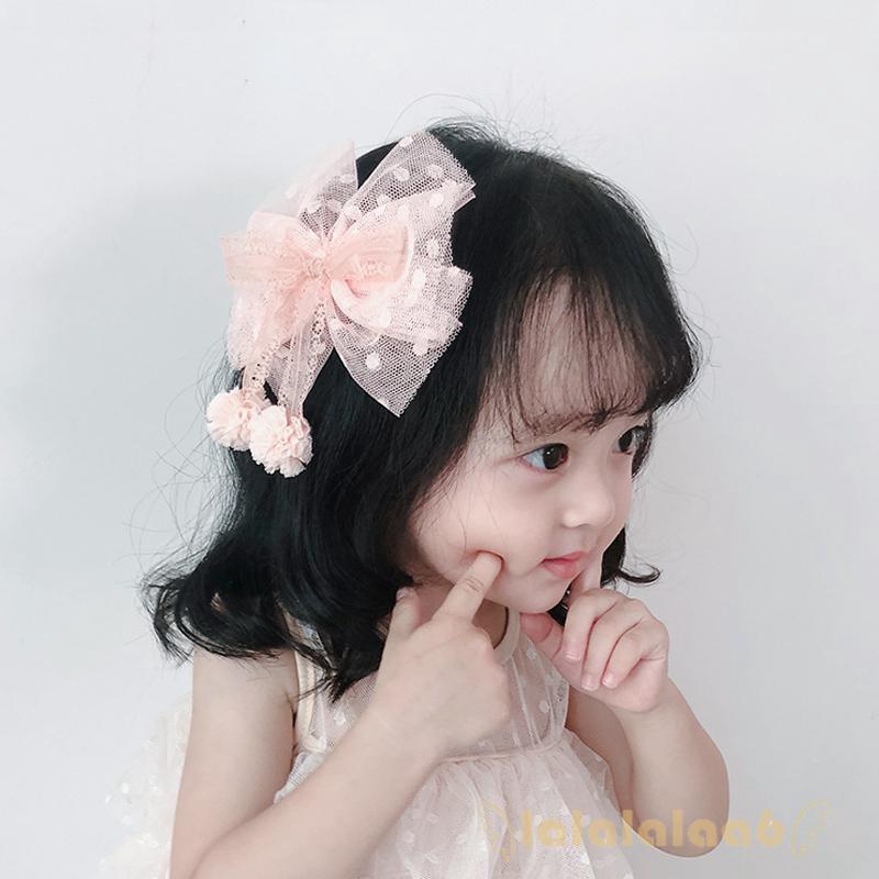 ◕ω◕spring and summer new girls super fairy lace bow hairpin card