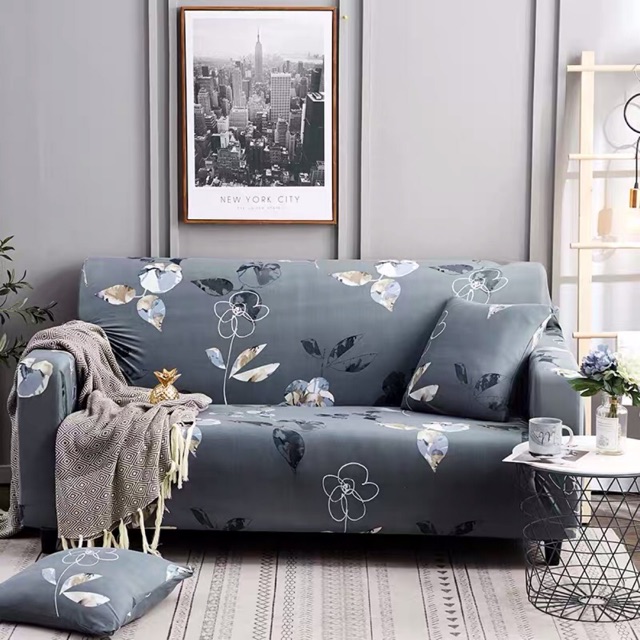 TẤM BỌC GHẾ SOFA hoạ tiết hoa hoàng gia cho ghế sofa L sofa 1.2,3,4 chỗ