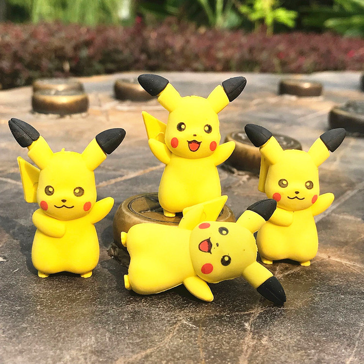 Cute and cute animated pikacho shaped pikachu appropriate as a gift for children