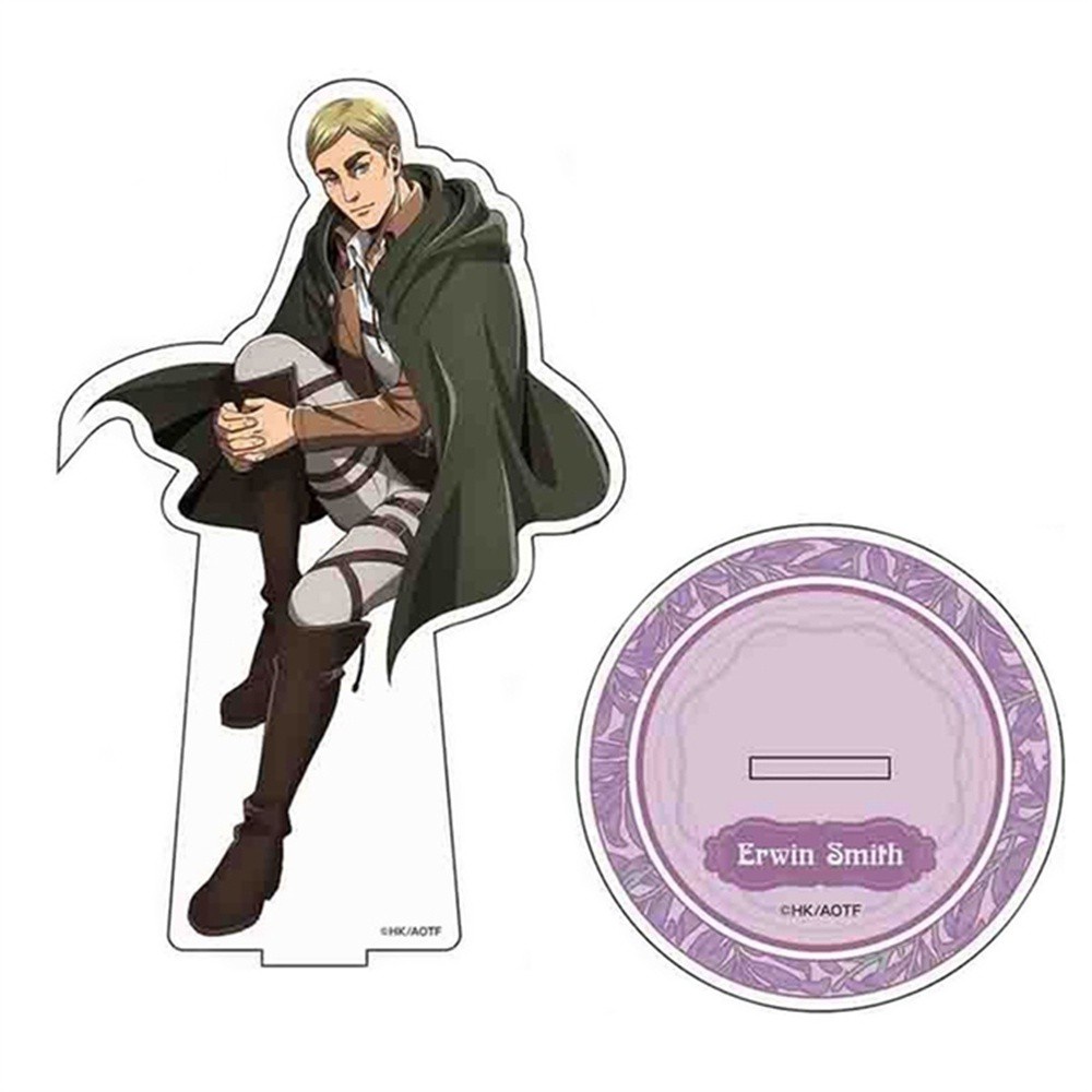 Thẻ đứng để bàn hình nhân vật trong anime Attack On Titan nhiều kiểu tùy chọn bằng chất liệu acrylic