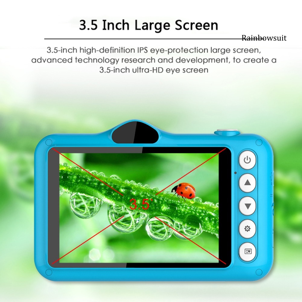 Máy Quay Phim Mini Rb- X600 Màn Hình 3.5inch Hd 1080p Cho Trẻ Em