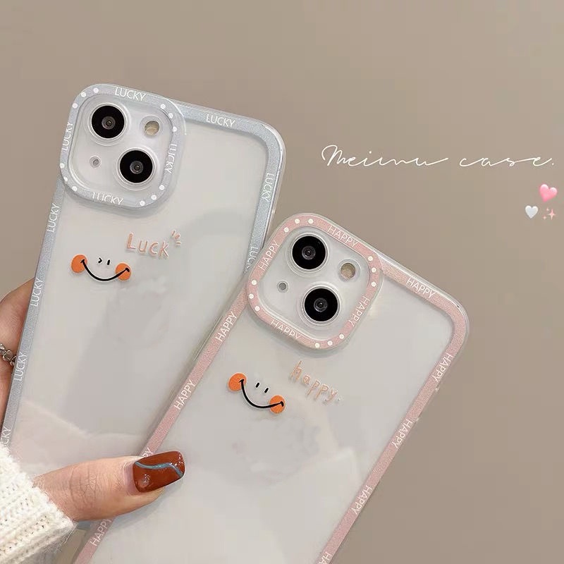 Ốp Điện Thoại TPU In Hình Mặt Cười Cho iPhone 13 Pro 13prm iPhone 11 7Plus 8Plus Xr X