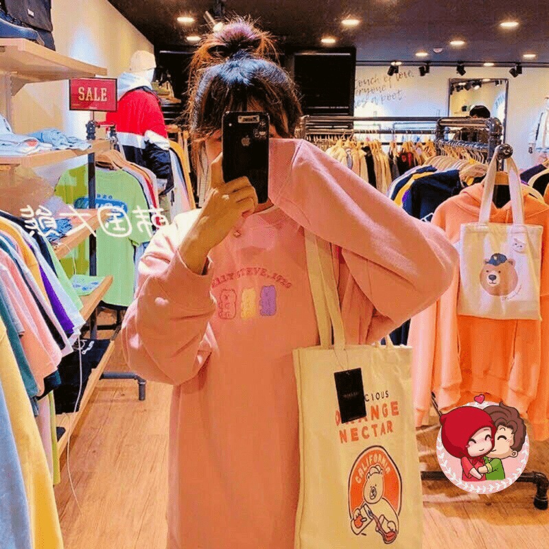 Áo Sweater Nữ Cổ Chui Chất Nỉ Mềm Mịn Thêu Gấu Form Rộng Mặc Thoải Mái Che Nắng Chắn Gió Tốt [NEW UNISEX]