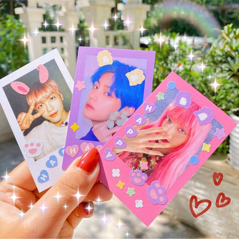 Stickers Trang Trí Ảnh Họa Tiết Tai Thỏ