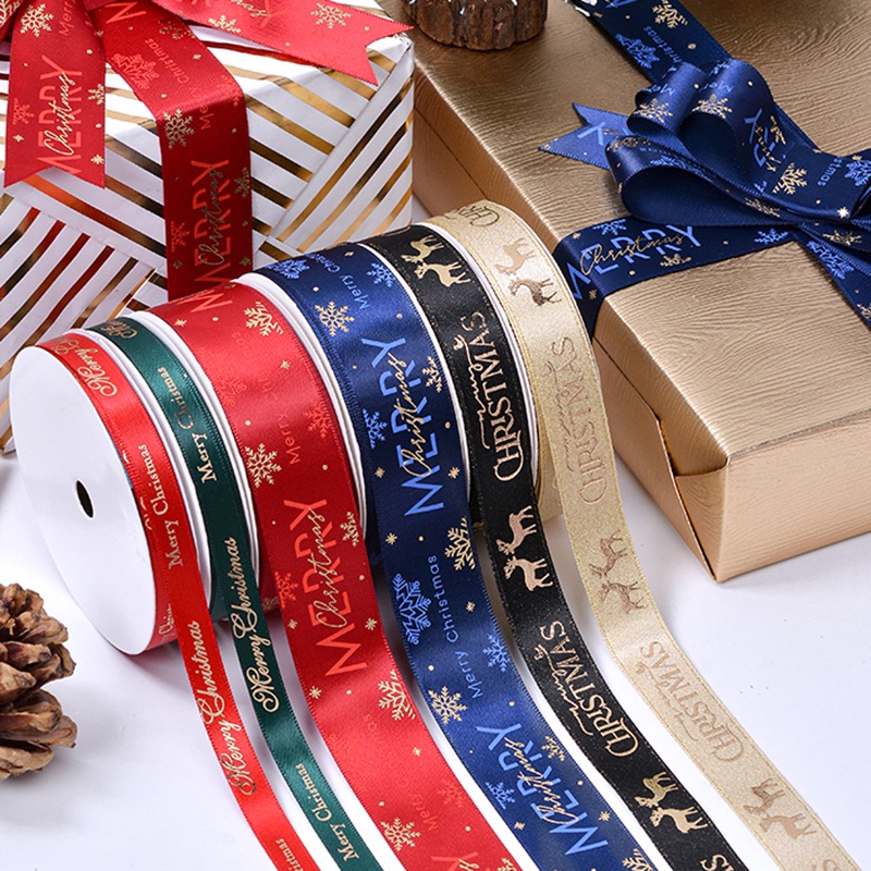 Cuộn Ruy Băng Trang Trí Giáng Sinh 9mm 16mm 25mm 9M
