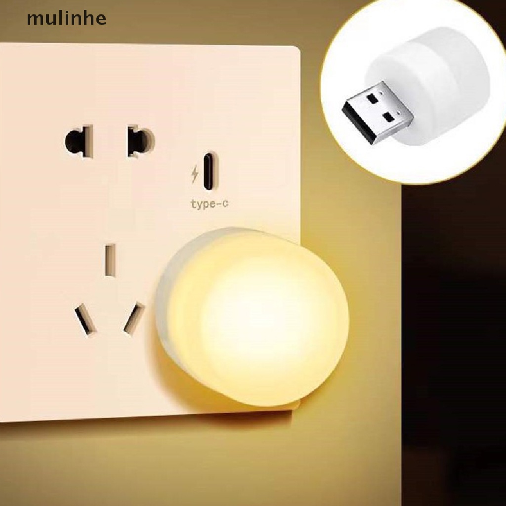 Đèn Đọc Sách Bảo Vệ Mắt Hình Tròn Nhỏ Kết Nối USB Tiện Dụng