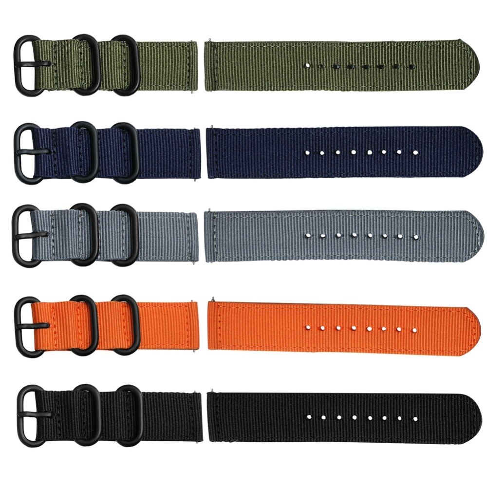 Dây Đeo Nylon 18 20 22mm Cho Đồng Hồ Garmin Vivoactive 4 4s Forerunner 245 645 Vivoactive 3