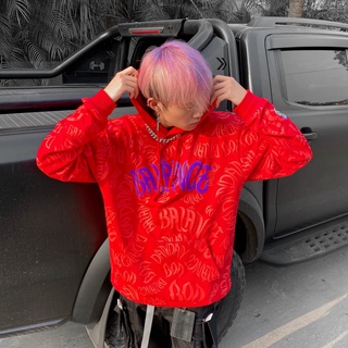 Áo Hoodie BOO Unisex Dáng Oversized In Pattern Dần Dần