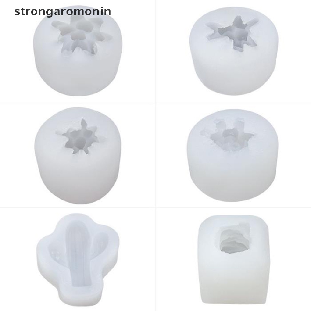 Khuôn Làm Bánh / Xà Phòng / Nến Hình Cây Xương Rồng 3D Bằng Silicone DIY