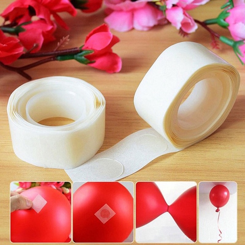 Băng Keo Hai Mặt Trong Suốt Dùng Trang Trí Bong Bóng DIY