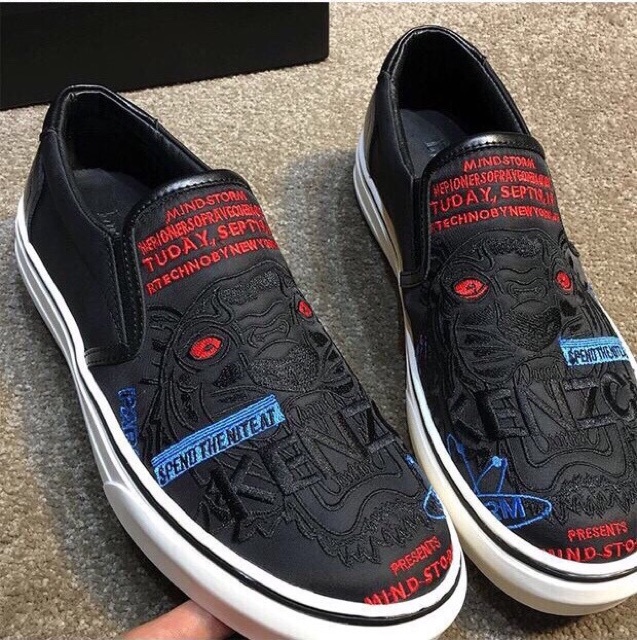 Giày slipon nam kenzoo thêu | BigBuy360 - bigbuy360.vn