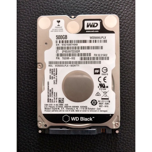 Ổ Cứng HDD Laptop 500GB WD Black 7200rpm 2.5 inch Chính Hãng - Bảo hành 24 tháng