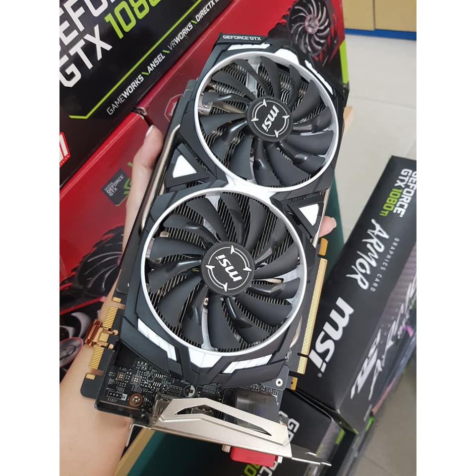 Kết quả hình ảnh cho vga msi gtx 1080ti armor 11g oc