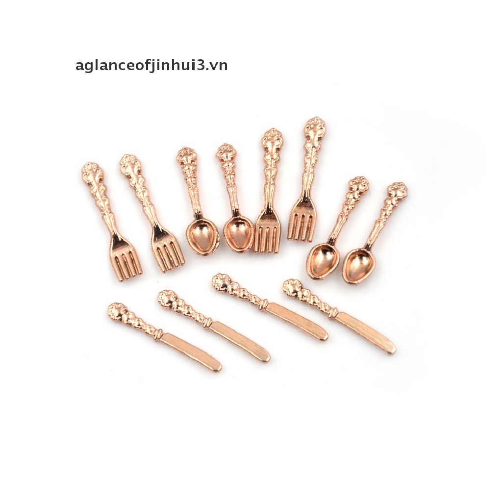 Set 12 Dao Nĩa 1: 12 Dùng Trang Trí Nhà Búp Bê