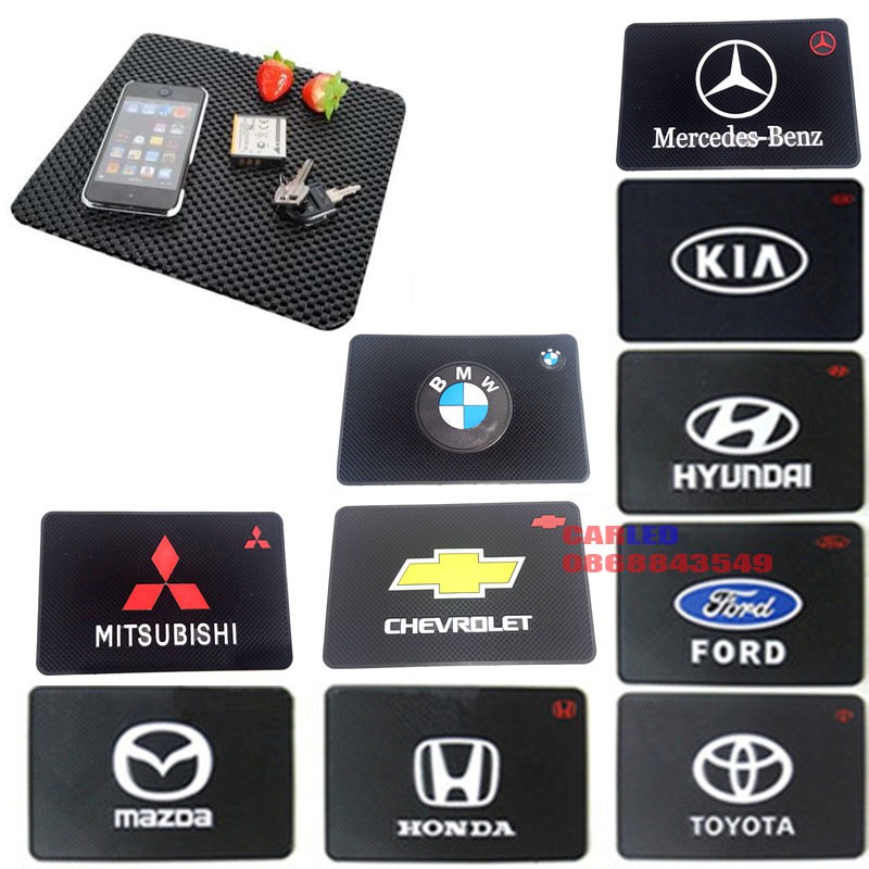 Đế cao su gá điện thoại chống trượt trong xe ô tô Kia Huyndai Toyota Mer Mazda Ford Mit BMW Che Honda