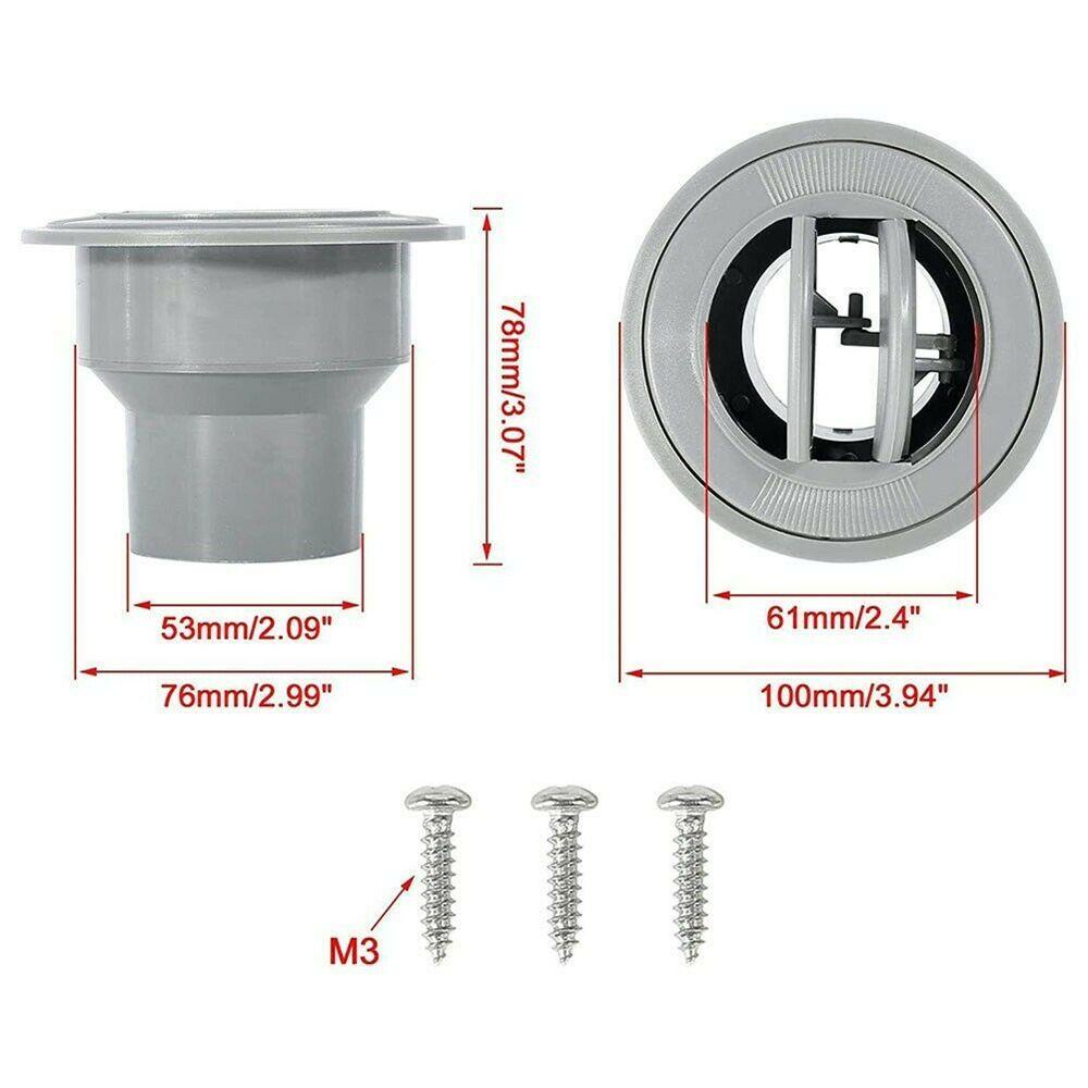 NIUYOU A / C Vỏ Bọc Lỗ Thông Gió Xe Hơi RV Hình Tròn Thông Dụng