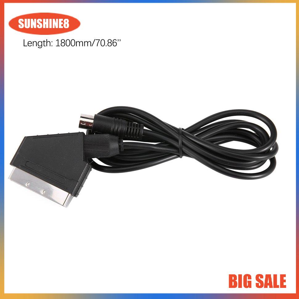 【SUN】High quality 1.8M RGB Scart Cable for Sega Genesis 2 Mega Drive MD 2