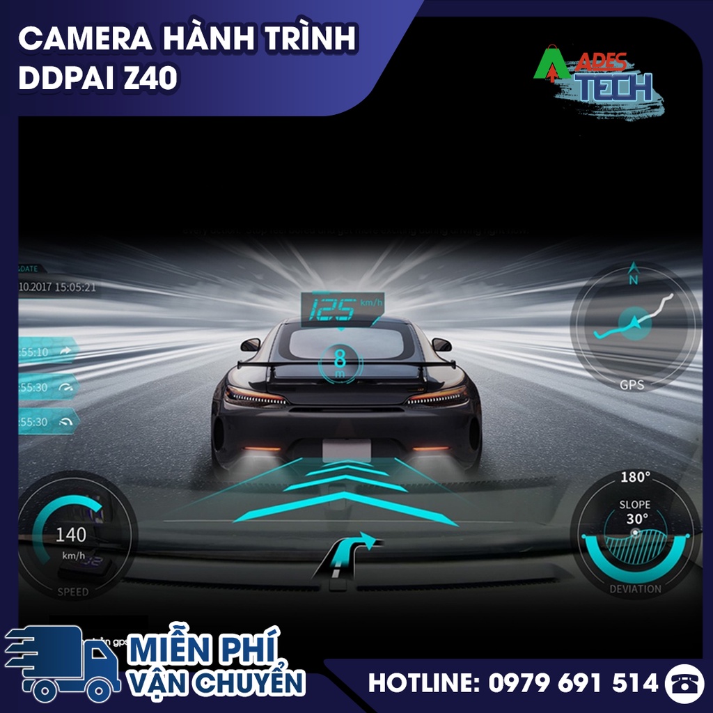 Camera hành trình DDPai Z40 - trải nghiệm toàn diện cho người lái - Bảo hành 12 tháng