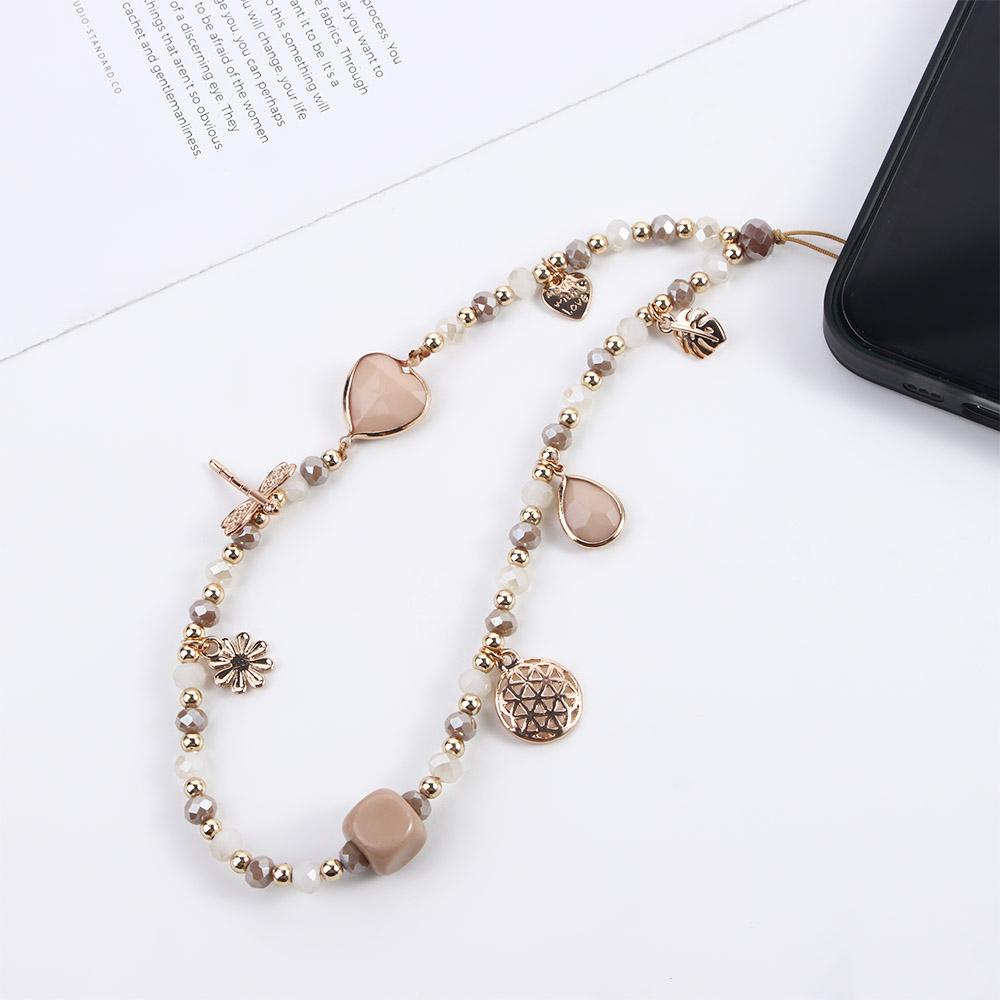 Ốp Điện Thoại Kèm Dây Đeo Chuỗi Hạt Chống Thất Lạc Tiện Dụng