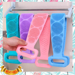 Dây Đai Chà cọ Lưng ,Dây Kỳ Lưng 2 Mặt Đa Năng bằng silicon kỳ cọ massage tẩy da chết khi tắm