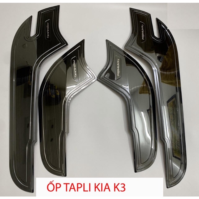 Ốp Tapli Cửa Xe Kia K3 2021 2022 Mẫu Titan - 4 ốp tặng kèm keo trợ dính