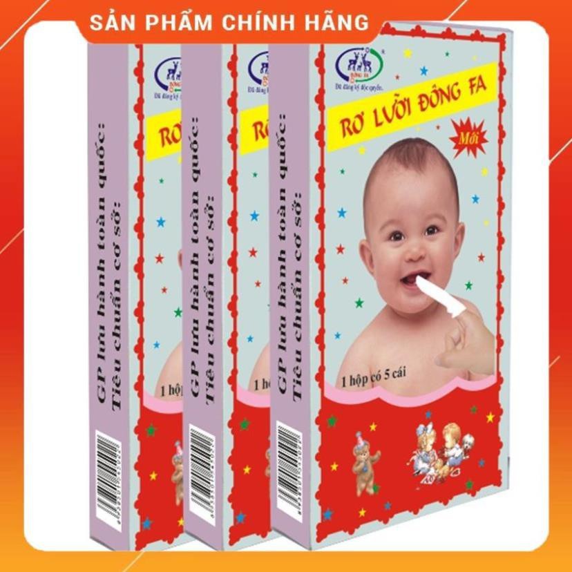 Combo 5 hộp (25 chiếc) rơ lưỡi Đông Fa 3 con nai cho bé