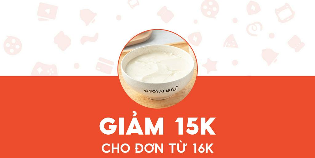 - Soyalist - Giảm 15K cho Tào phớ Soy-yo (đậu nành)