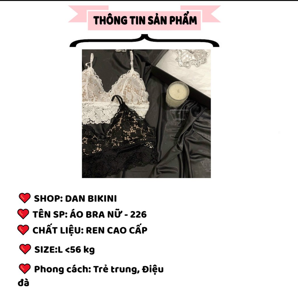 Áo Lót Nữ ❤️FREESHIP❤️ Áo Bra họa tiết ren hoa gợi cảm tôn vòng một sexy quyến rũ mẫu 226 | BigBuy360 - bigbuy360.vn