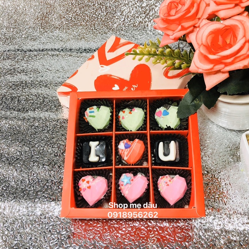 socola valetine trái tim kin cương