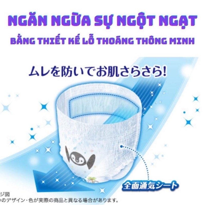 Bỉm Moony Mùa Hè Phiên Bản Cao Cấp Các Size quần M48/L40/XL36