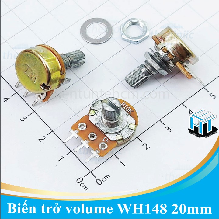 Biến trở volume / Chiết áp đơn WH148 20mm