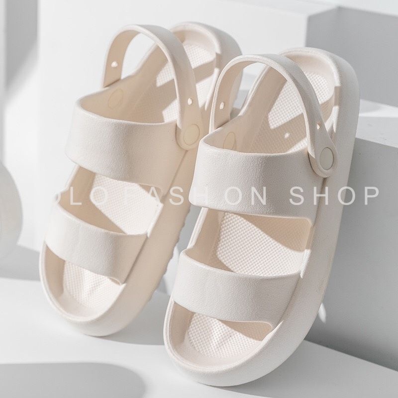 Sandal học sinh nữ độn đế 3p quai ngang thời trang cá tính siêu nhẹ siêu bền êm chân đi nước thoải mái-SB23