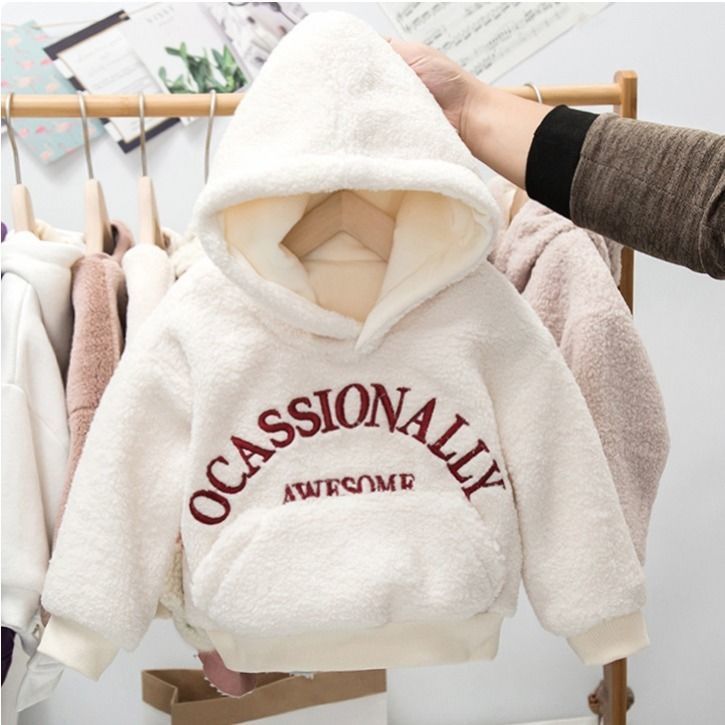 Áo Hoodie Nhung Ấm Áp Cho Bé Gái