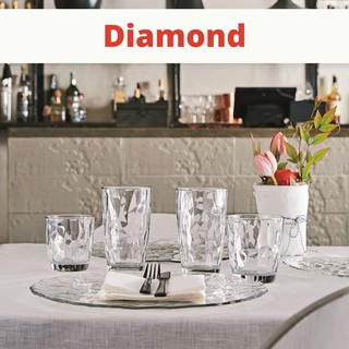 [ĐỦ MÀU - ITALIA] Bộ 6 Ly thủy tinh Diamond 47cl (Bormioli Rocco)