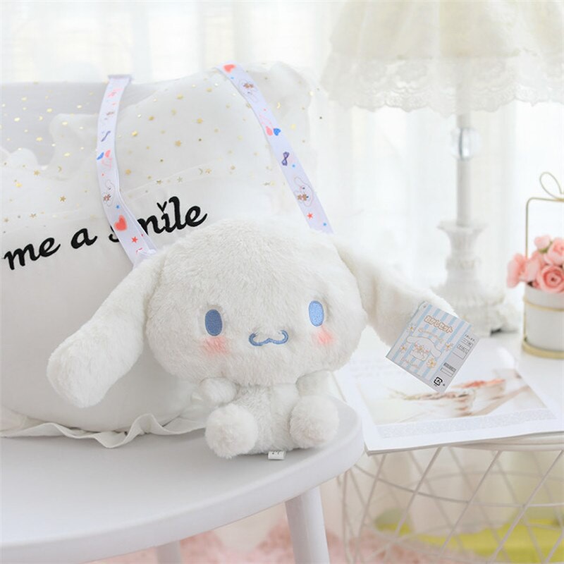 Túi đeo chéo nhồi bông mềm 4 kiểu Sanrio Series Cinnamoroll cho bé gái