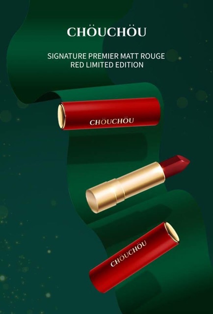 Son Thỏi Chou Chou Signature Premier Matt Rouge Red Limited Edition phiên bản giới hạn