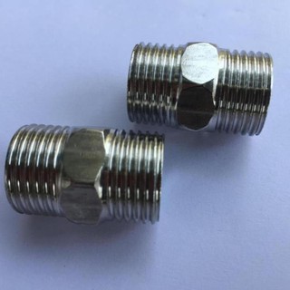 2 chiếc kép inox 304 ren ngoài 21mm