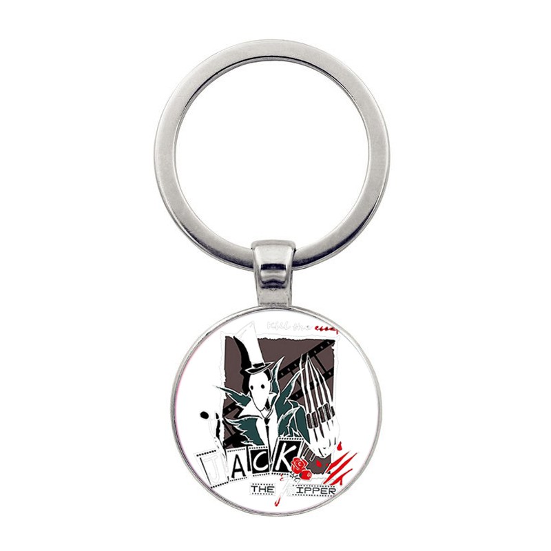 (KL25) Móc khóa kim loại tròn in hình JACK GAME IDENTITY V anime chibi tiện lợi thời trang quà tặng lưu niệm