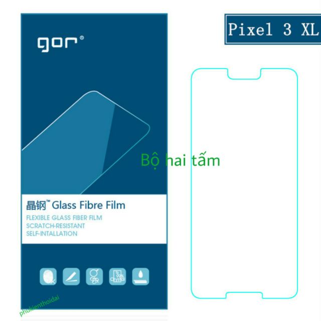 Cường lực Google Pixel 3a XL / Pixel 7a hiệu Gor trong suot cao cấp tặng keo mép trơn mượt