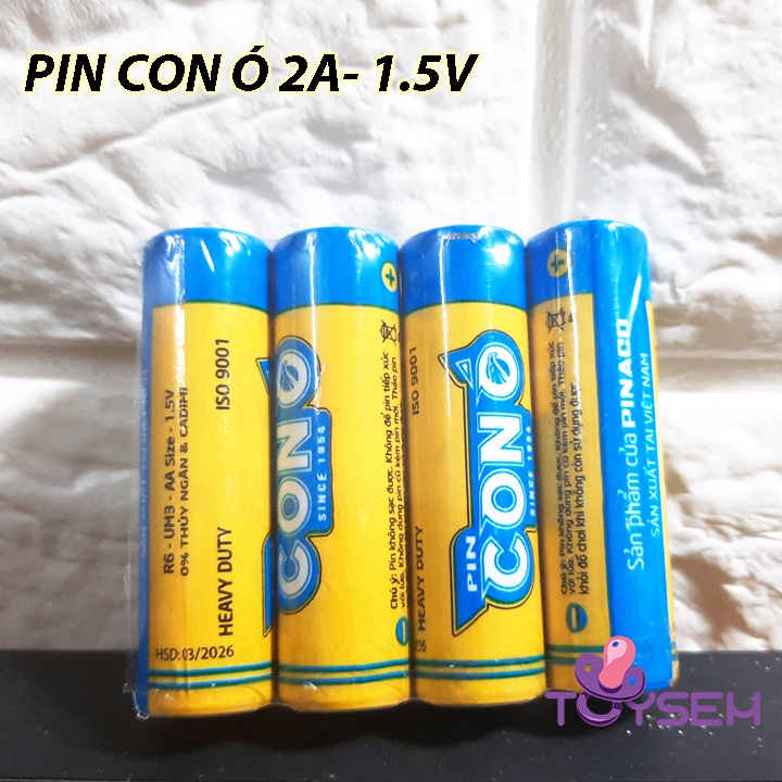 Pin 2A con ó chuyên dùng cho đồ chơi trẻ em