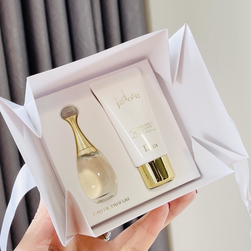 Set Nước hoa mini nữ DIOR J'adore EDP/ Dior Joy/ Miss Dior Blooming Bouquet 5ml và Body Milk 20ml thơm lừng sang trọng
