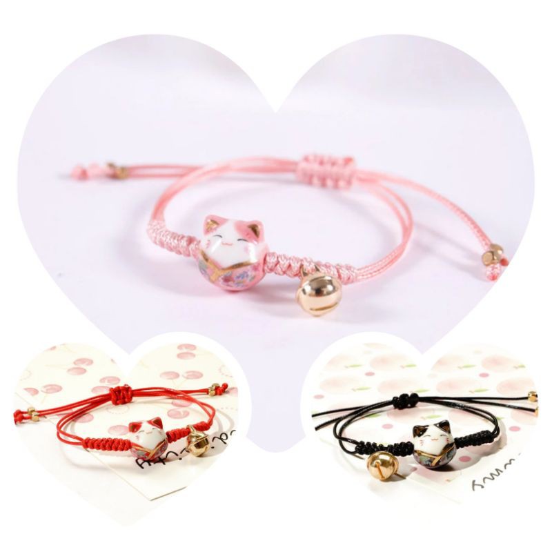 [Mã FAXANH55 giảm 10K đơn 50K] Vòng tay mèo may mắn -mèo thần tài Maneki neko | BigBuy360 - bigbuy360.vn