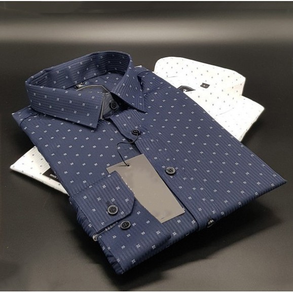 Áo Sơ Mi Nam Họa Tiết Chấm Bi Nhỏ KOJIBA Dáng Ôm Cổ Bẻ | BigBuy360 - bigbuy360.vn