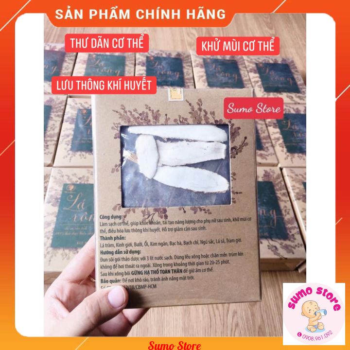 Lá xông tắm toàn thân thảo mộc sau sinh cho Mẹ Wonmom 50gr