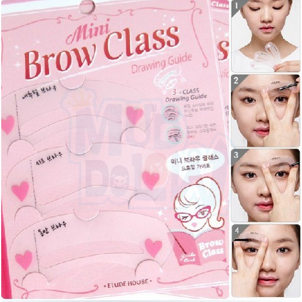 KHUÔN MÀY 💖FREESHIP💖 KHUÔN KẺ MÀY MINI BROW CLASS DRAWING GUIDE